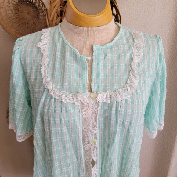 Vintage 1960 Texsheen Lingerie Robe SZ S - Picture 8 of 8